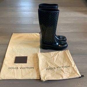 Louis Vuitton Monogram Rain Boots Size 40